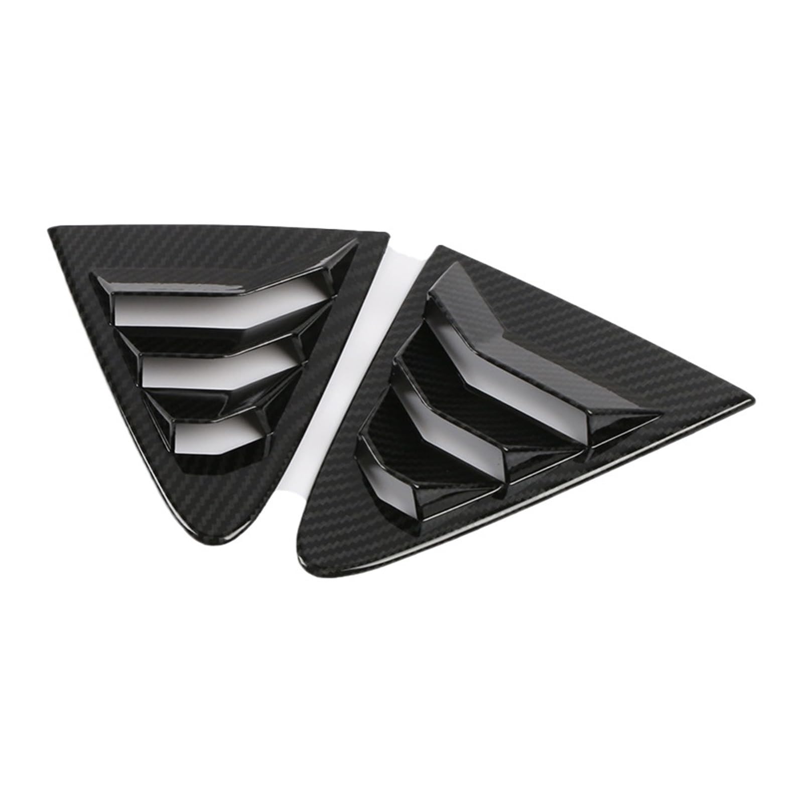 zyppk 2 Stück Auto-Heckklappen-Abdeckung, passend for Toyota, Corolla Sedan 2019–2022, Lamellenfenster Heckscheibenrollo-Zierleiste(Carboon fiber) von zyppk