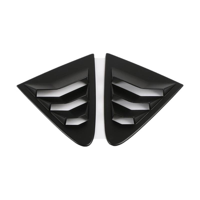 zyppk 2 Stück Auto-Heckklappen-Abdeckung, passend for Toyota, Corolla Sedan 2019–2022, Lamellenfenster Heckscheibenrollo-Zierleiste(Matte Black) von zyppk