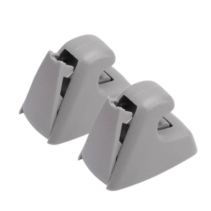 zyppk 2 Stück Auto-Sonnenblenden-Clips, passend for Cruze, Sonic Spark 95994975, grau, vorderer Sonnenschutz-Halterungsclip, Halterungen, Innenaufhängerhaken Halteclip für Auto-Sonnenblende von zyppk