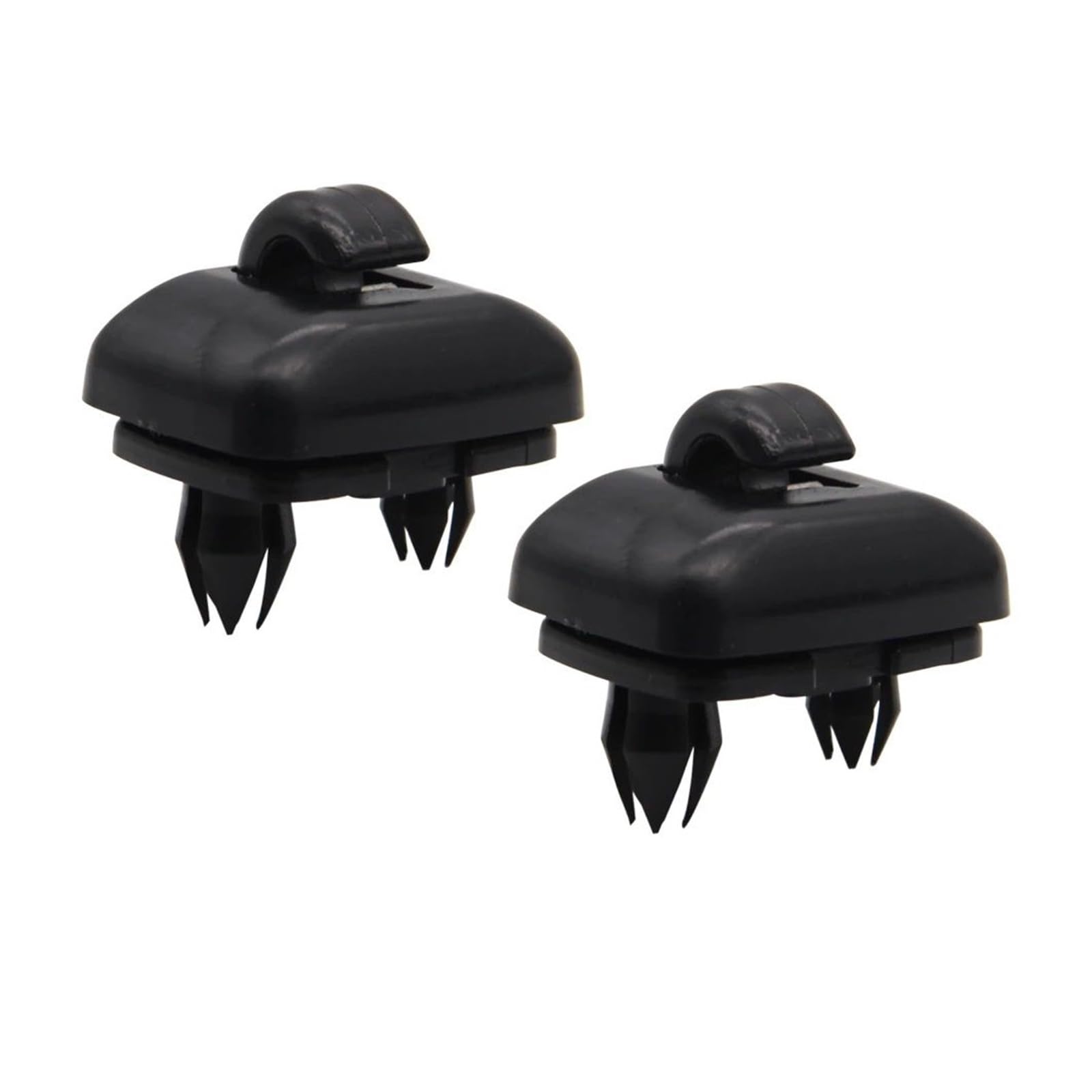 zyppk 2 Stück Sonnenblenden-Clip, passend for A1, A3 A4 A5 Q3 Q5 A7 B6 B7 B8 S4 S5 8E0 857 562 Innen-Sonnenblenden-Haken-Clip-Halterung Porpor Booya Halteclip für Auto-Sonnenblende(Black) von zyppk