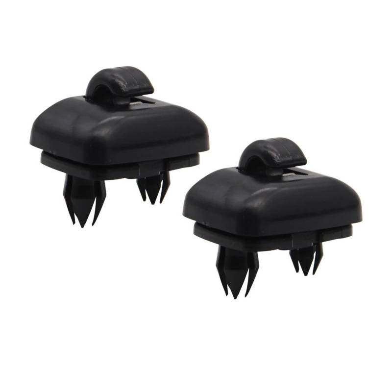 zyppk 2 Stück Sonnenblenden-Clip, passend for A1, A3 A4 A5 Q3 Q5 A7 B6 B7 B8 S4 S5 8E0 857 562 Innen-Sonnenblenden-Haken-Clip-Halterung Porpor Booya Halteclip für Auto-Sonnenblende(Black) von zyppk