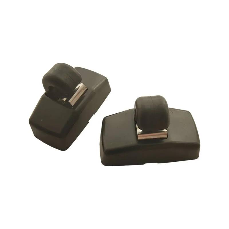 zyppk 2 Stück Sonnenblenden-Clips, Haken, passend for Skoda, Fabia 6Y Octavia A4 A5 1U 1Z Superb B5 3U 3B0857563 3B0857561B, Auto-Fronthalterung for Sonnenblende Halteclip für Auto-Sonnenblende(Black- von zyppk