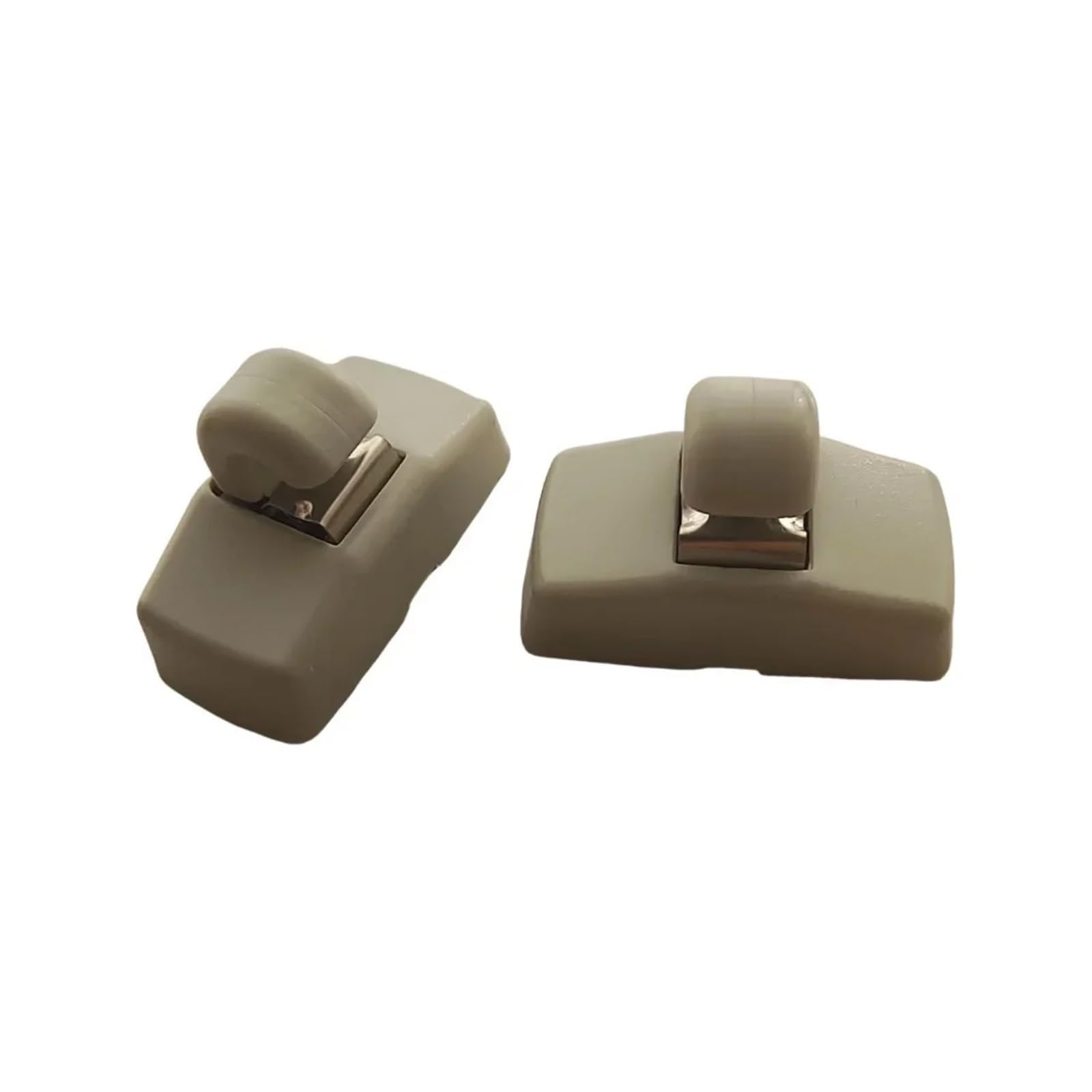zyppk 2 Stück Sonnenblenden-Clips, Haken, passend for Skoda, Fabia 6Y Octavia A4 A5 1U 1Z Superb B5 3U 3B0857563 3B0857561B, Auto-Fronthalterung for Sonnenblende Halteclip für Auto-Sonnenblende(Grey-2 zyppk 2 Stück Sonnenblenden-Clips, Haken, passend for Skoda, Fabia 6Y Octavia A4 A5 1U 1Z Superb B5 3U 3B0857563 3B0857561B, Auto-Fronthalterung for Sonnenblende Halteclip für Auto-Sonnenblende(Grey-2 von zyppk