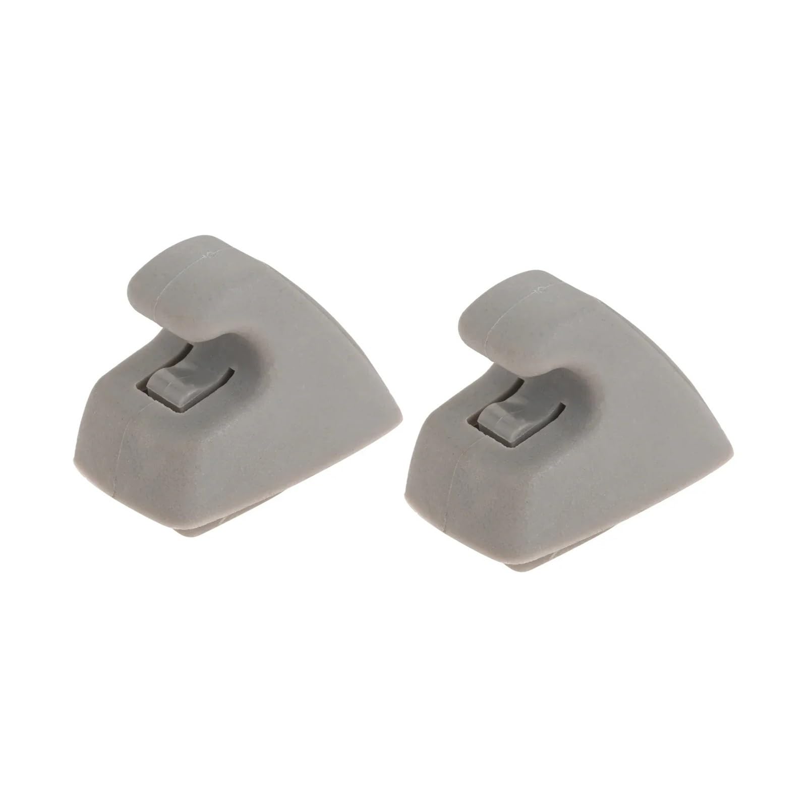 zyppk 2 Stück Sonnenblenden-Stützclip, passend for GM, 95994975, Halterungshalter mit Haken und Aufhänger mit Falltür an der Unterseite der Clips Halteclip für Auto-Sonnenblende(Gray) von zyppk
