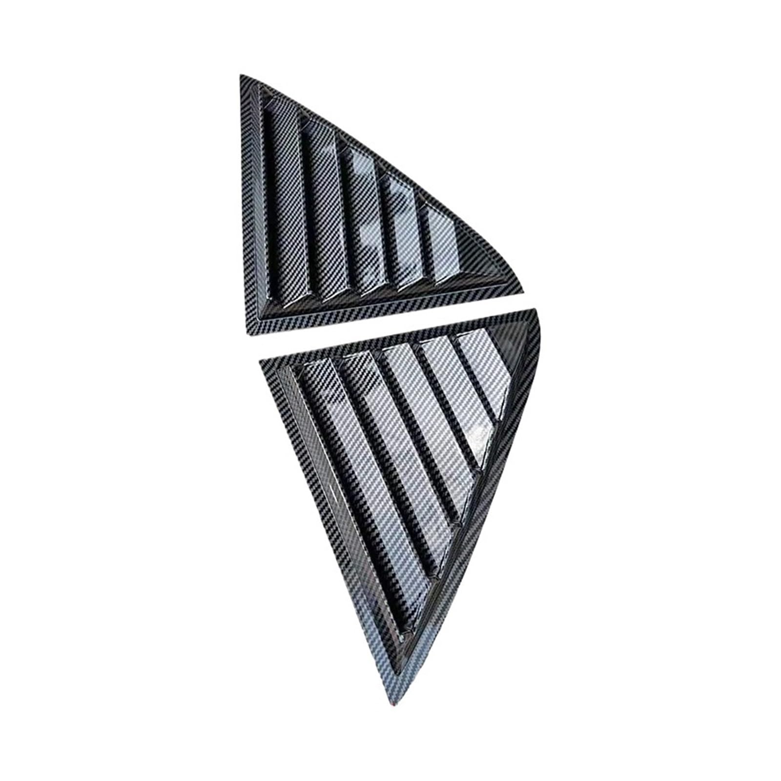 zyppk 2-teilige Auto-Hecklamellenabdeckung, passend for CHRYSLER, 300 300C Limousine 2011-2023 Auto-Rollladenfenster Heckscheibenrollo-Zierleiste(Carboon fiber) von zyppk