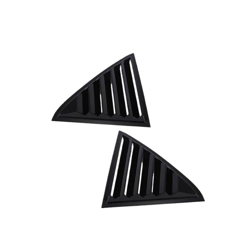 zyppk 2-teilige Auto-Hecklamellenabdeckung, passend for CHRYSLER, 300 300C Limousine 2011-2023 Auto-Rollladenfenster Heckscheibenrollo-Zierleiste(Matte black) von zyppk