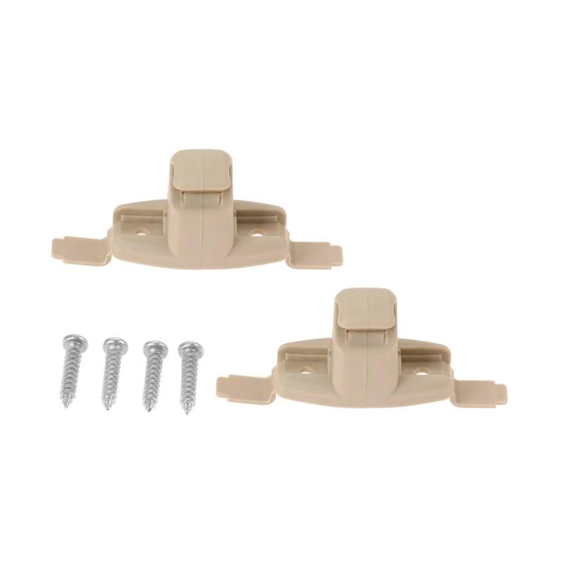 zyppk 2-teilige Auto-Sonnenblendenclips, passend for E46, 3er-Serie 325 328 330 M3 2001-2006 51168243575 Zubehör for Kunststoffhalter Halteclip für Auto-Sonnenblende von zyppk