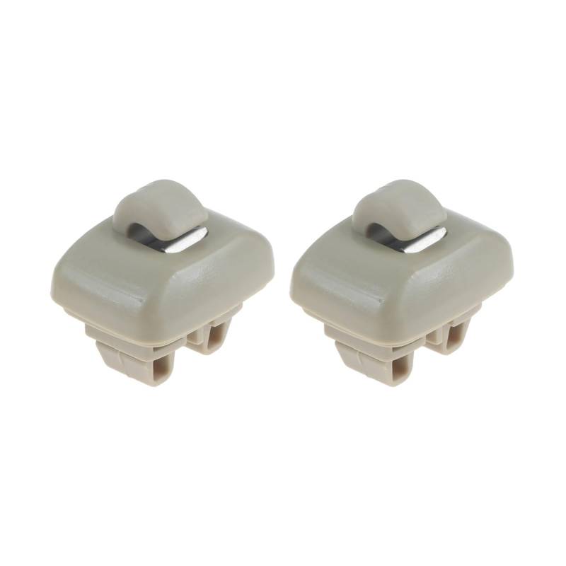 zyppk 2-teilige Clips for die vordere Sonnenblende des Autos, passend for TT A6 Allroad Quattro AVANT S6 1998-2005 4B0857562, Halterung for Kleiderbügelhakenabdeckung Halteclip für Auto-Sonnenblende(B von zyppk