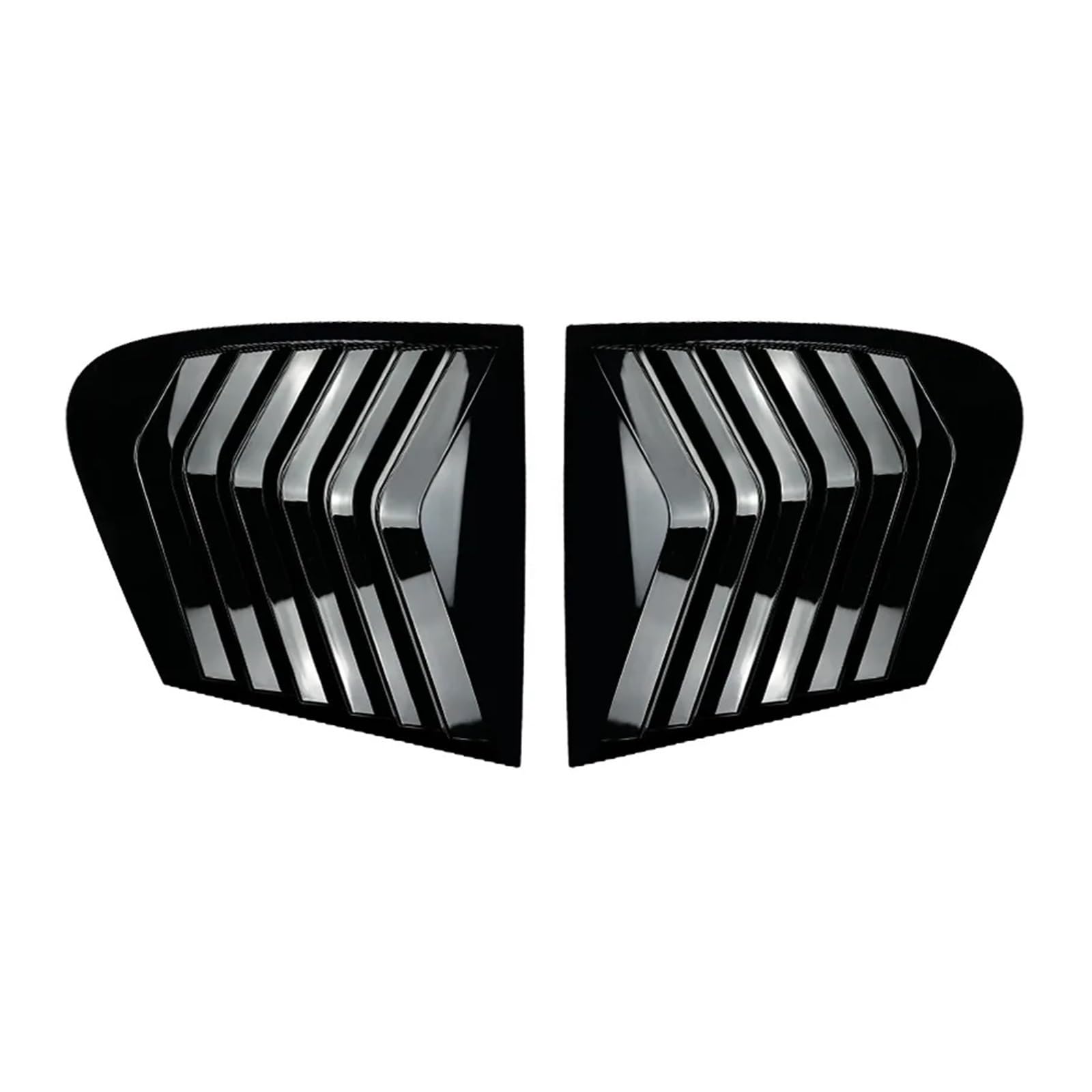 zyppk 2-teilige Heckklappenverkleidung, passend for 1er F20 LCI 118i 120i 125i 2011-2019 Seite Heckscheibenrollo-Zierleiste(Gloss Black) von zyppk