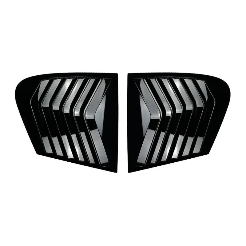 zyppk 2-teilige Heckklappenverkleidung, passend for 1er F20 LCI 118i 120i 125i 2011-2019 Seite Heckscheibenrollo-Zierleiste(Gloss Black) von zyppk