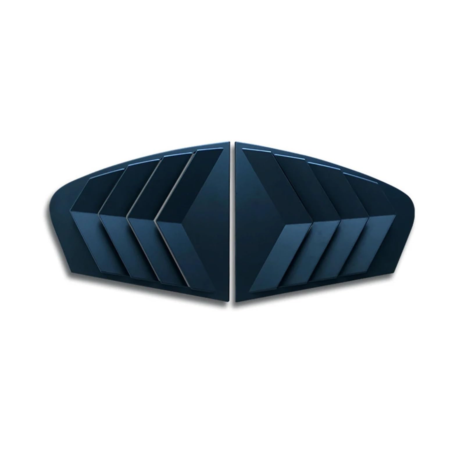 zyppk 2-teilige Lüftungsschlitzabdeckung, passend for Volkswagen, passend for Passat B8 2019–2022, Heckscheibenrollos for die Seite Heckscheibenrollo-Zierleiste(Matte black) von zyppk