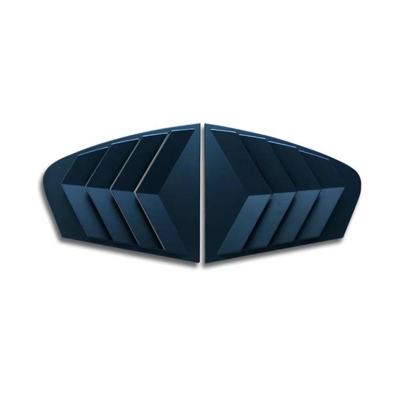 zyppk 2-teilige Lüftungsschlitzabdeckung, passend for Volkswagen, passend for Passat B8 2019–2022, Heckscheibenrollos for die Seite Heckscheibenrollo-Zierleiste(Matte black) von zyppk