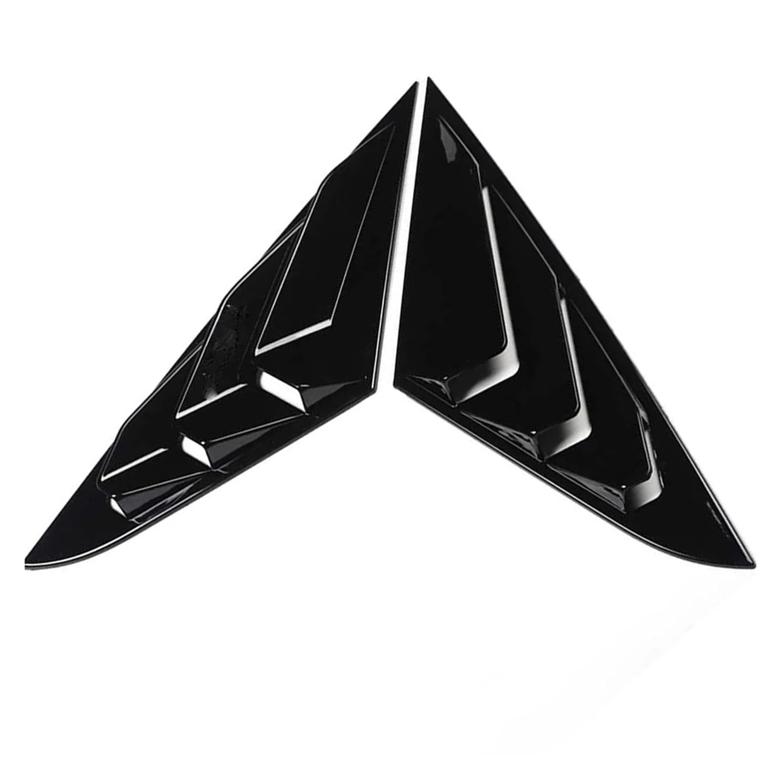 zyppk 2-teiliger Auto-Heckscheiben-Lamellenverschluss, passend for Hyundai, Lafesta 2014–2022 Fensterabdeckung Heckscheibenrollo-Zierleiste(Matte black) von zyppk
