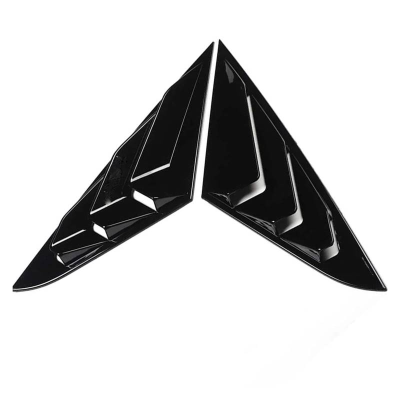 zyppk 2-teiliger Auto-Heckscheiben-Lamellenverschluss, passend for Hyundai, Lafesta 2014–2022 Fensterabdeckung Heckscheibenrollo-Zierleiste(Matte black) von zyppk