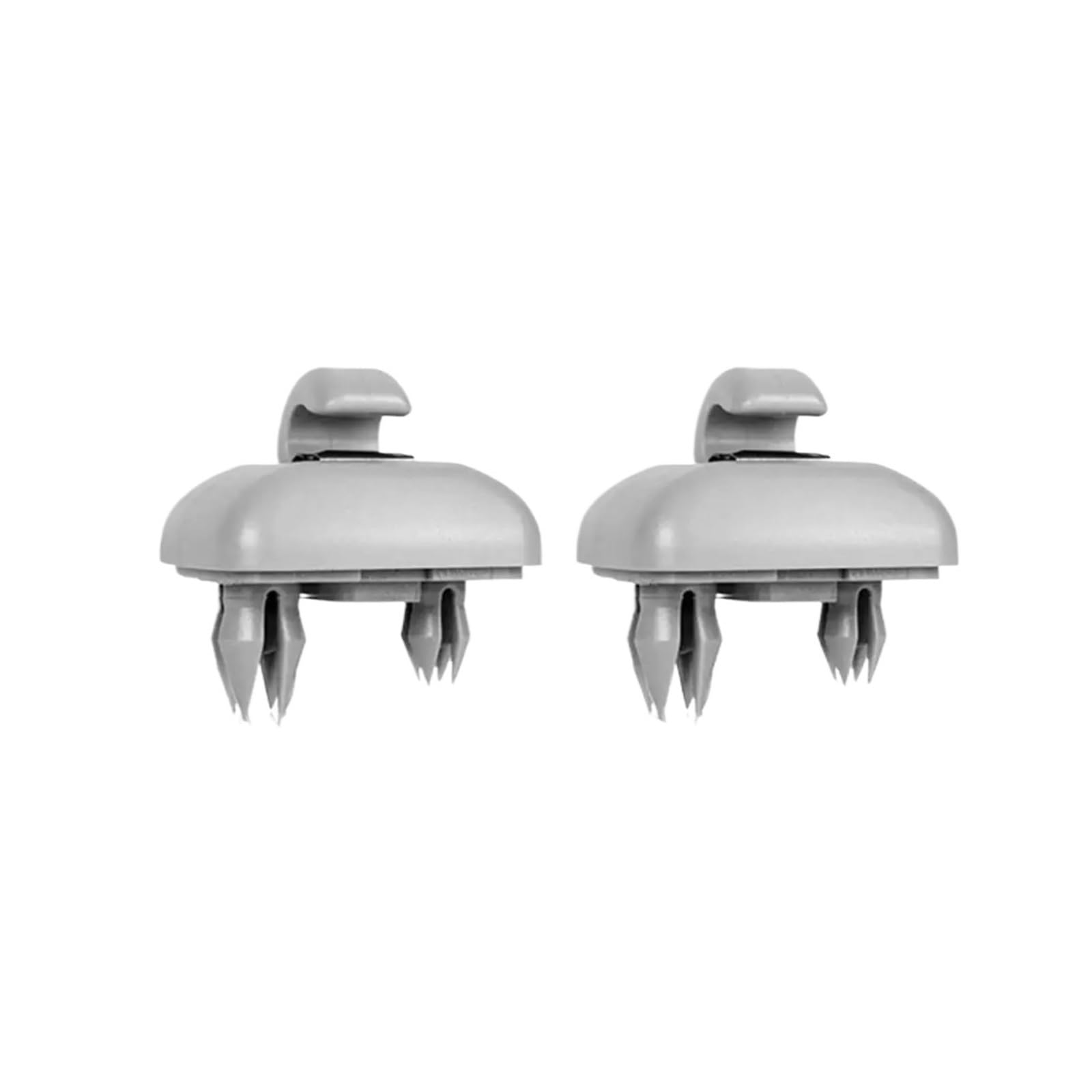 zyppk 2-teiliger Sonnenblenden-Cliphaken, passend for A1, A3 A4 A5 Q3 Q5 S3 S4 S5 TT 8U0857562A Innenhalterung Aufhängerhalter Allroad Halteclip für Auto-Sonnenblende(GRAY) von zyppk