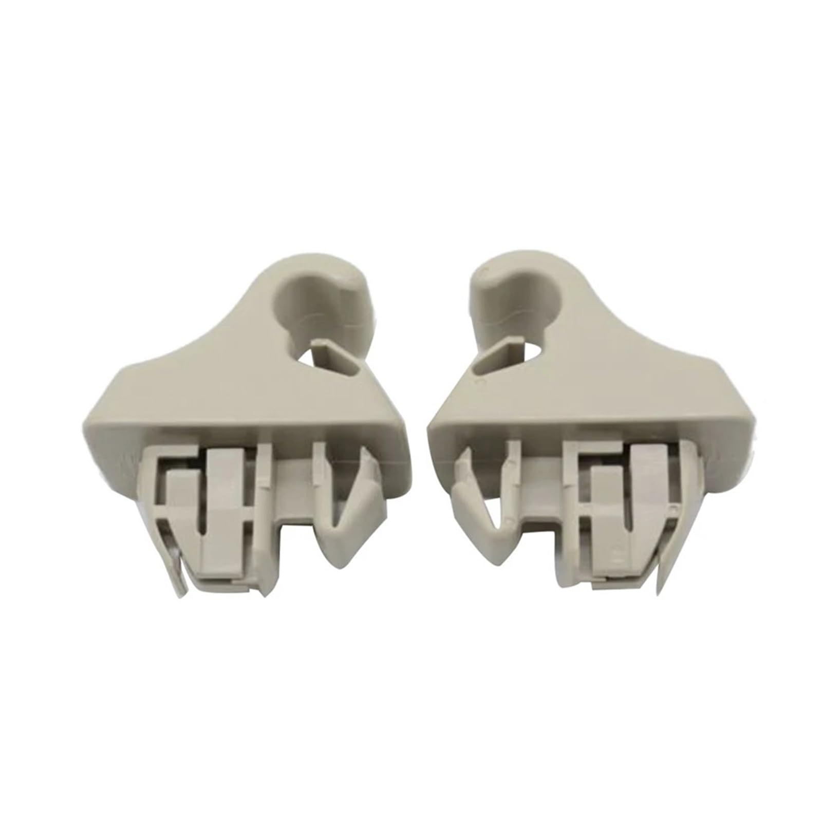zyppk 2-teiliger Sonnenblenden-Cliphaken, passend for Mitsubishi, Montero MK3 Pajero 2000–2006 MR779704 MR779705 Sonnenblenden-Aufhängerhaken Halteclip für Auto-Sonnenblende(Beige) von zyppk