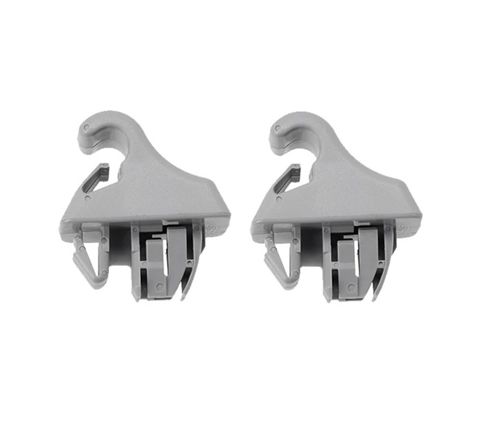 zyppk 2-teiliger Sonnenblenden-Cliphaken, passend for Mitsubishi, Montero MK3 Pajero 2000–2006 MR779704 MR779705 Sonnenblenden-Aufhängerhaken Halteclip für Auto-Sonnenblende(Gray) von zyppk