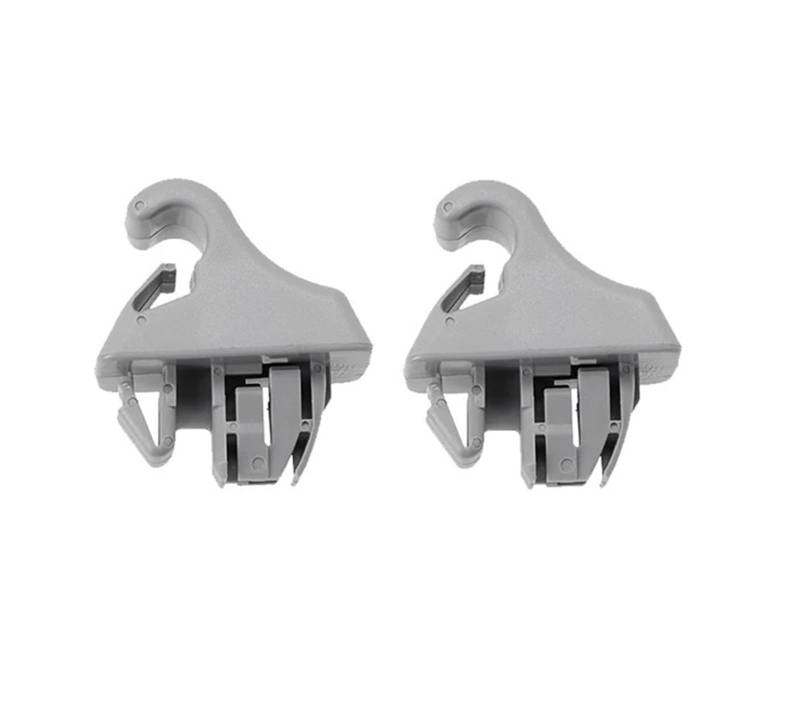 zyppk 2-teiliger Sonnenblenden-Cliphaken, passend for Mitsubishi, Montero MK3 Pajero 2000–2006 MR779704 MR779705 Sonnenblenden-Aufhängerhaken Halteclip für Auto-Sonnenblende(Gray) von zyppk