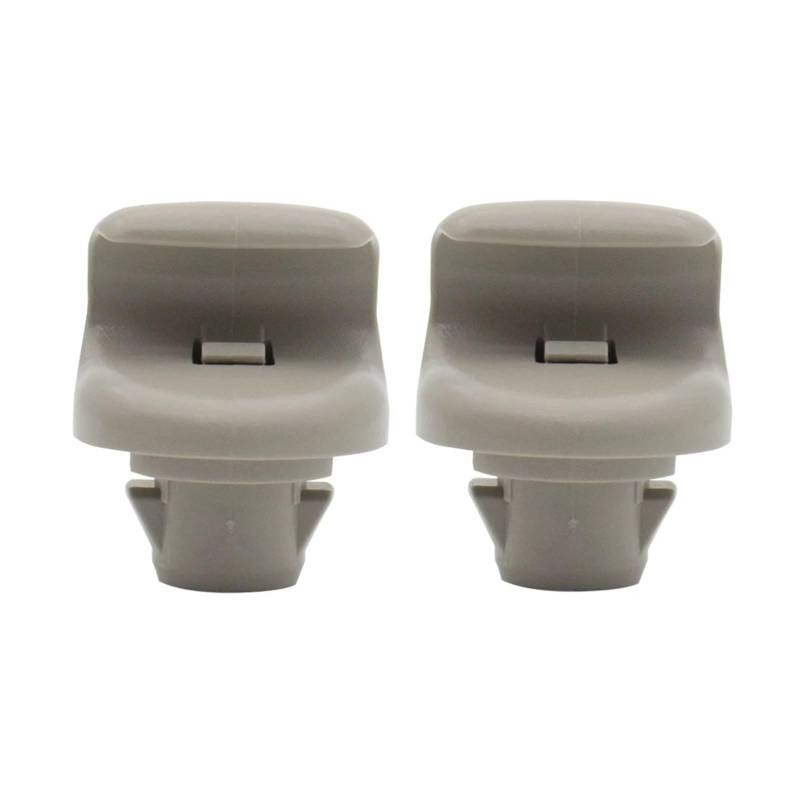 zyppk 2 x Sonnenblenden-Clips, Befestigungsclip, passend for Nissan, Qashqai J10 Dualis 2007–2013. Ersetzen Sie einen defekten Stützhakenhalter. Halteclip für Auto-Sonnenblende von zyppk