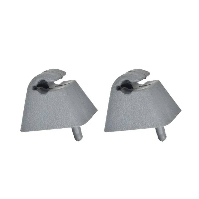 zyppk 2 x grauer Clip for Sonnenblendenhalter fürs Auto, passend for Opel, Vauxhall, Vectra Vivaro A Astra F Corsa Combo B Carlton Tigra Senator Cavalier Halteclip für Auto-Sonnenblende von zyppk