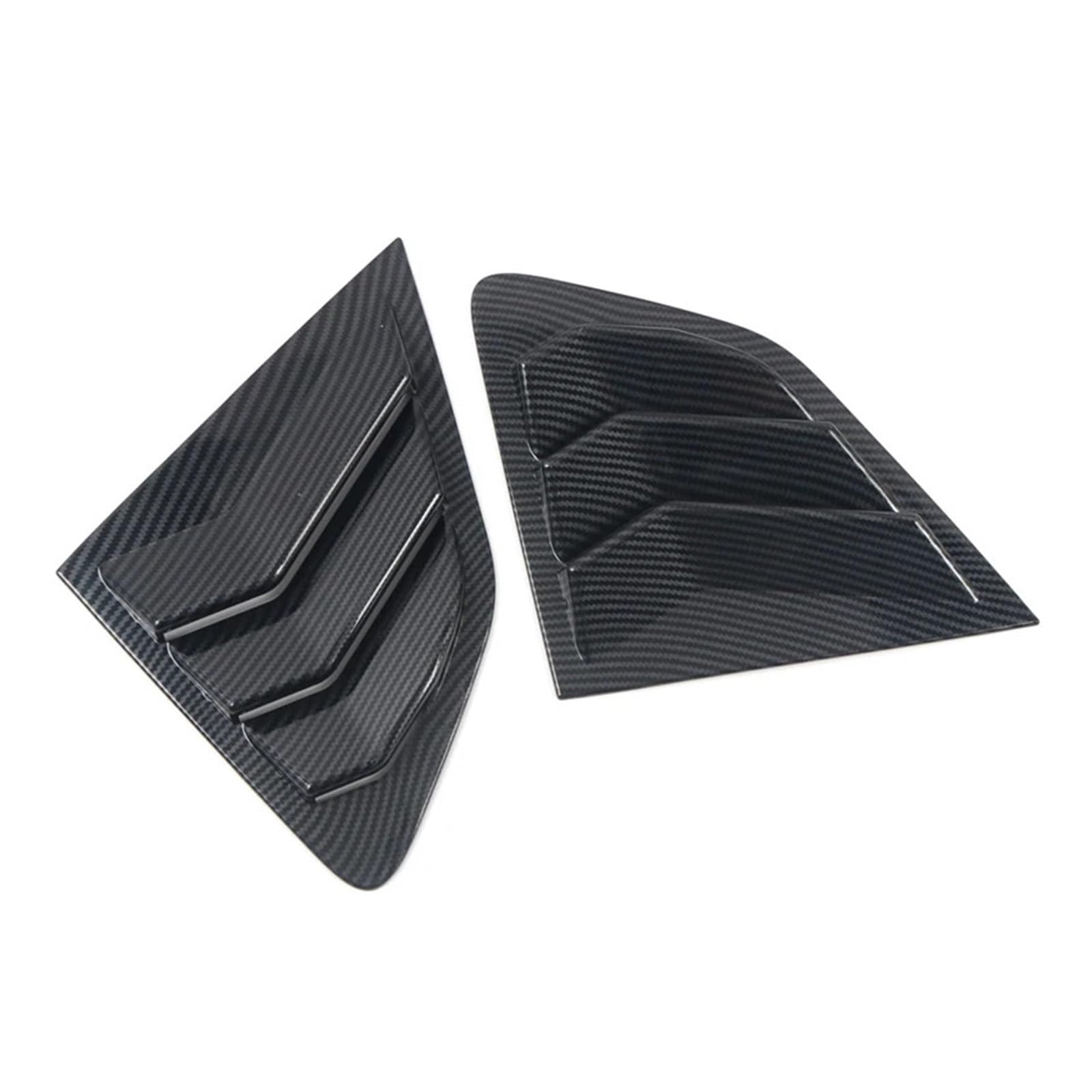 zyppk Aufkleber-Abdeckung for die Heckklappe, passend for Nissan, Qashqai J11 2015–2020, Seitenfenster-Luftschlitz Heckscheibenrollo-Zierleiste(Carbon Style) von zyppk