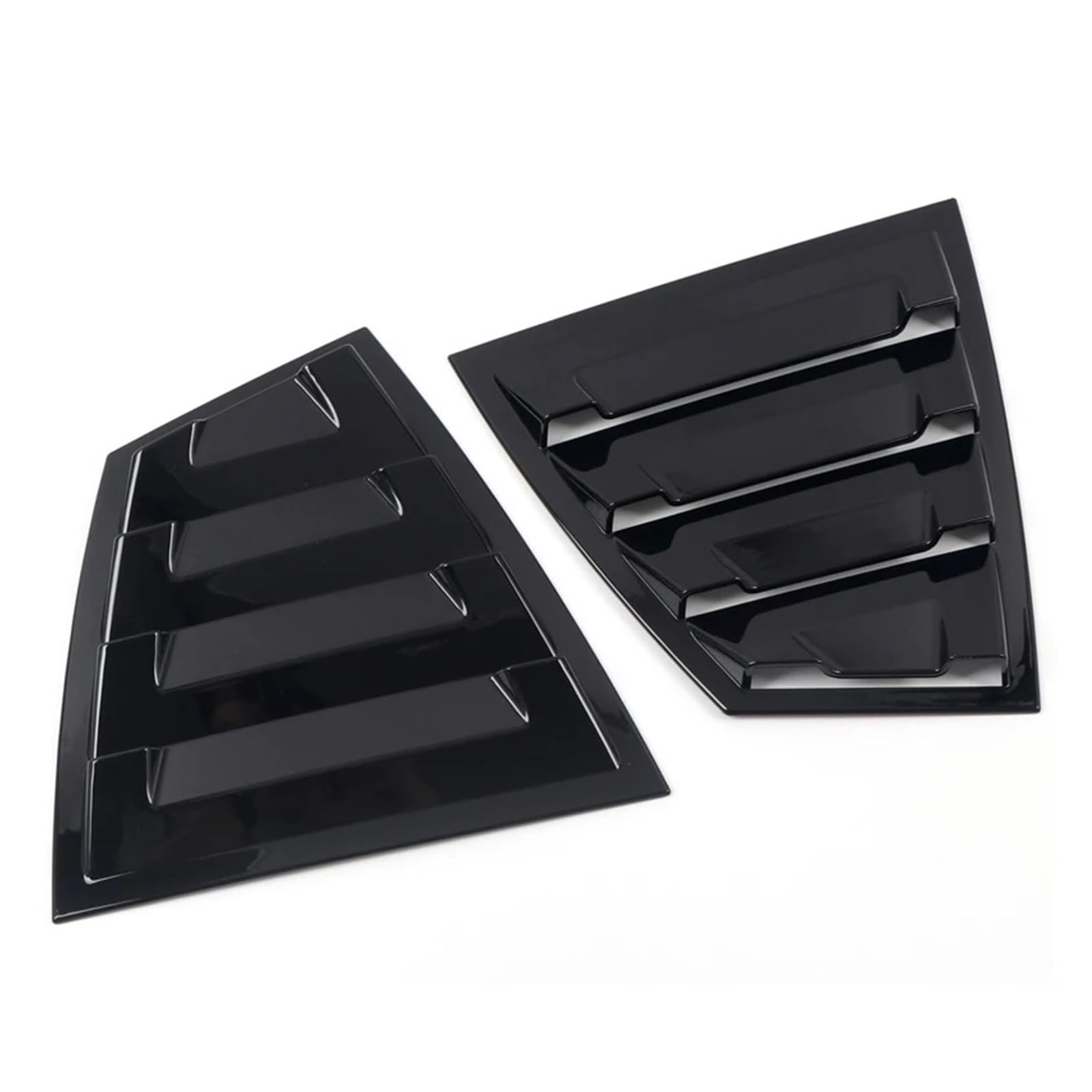 zyppk Aufkleber-Abdeckung for die Heckklappe, passend for Subaru, WRX STi 2014–2021, Seitenfenster-Luftschlitz Heckscheibenrollo-Zierleiste(Glossy Black) von zyppk