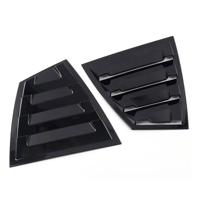 zyppk Aufkleber-Abdeckung for die Heckklappe, passend for Subaru, WRX STi 2014–2021, Seitenfenster-Luftschlitz Heckscheibenrollo-Zierleiste(Glossy Black) von zyppk