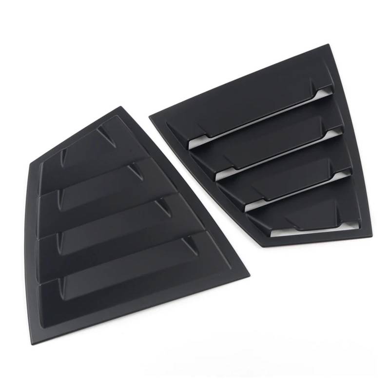 zyppk Aufkleber-Abdeckung for die Heckklappe, passend for Subaru, WRX STi 2014–2021, Seitenfenster-Luftschlitz Heckscheibenrollo-Zierleiste(Matt Black) von zyppk