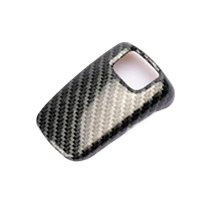 zyppk Aufkleber for Schaltknauf, Schaltkopfabdeckung, passend for Peugeot, 3008 GT 4008 5008 2017–2019, Zubehör for Auto-Schaltrahmen aus Kohlefaser Schutzhülle für Schaltknauf von zyppk