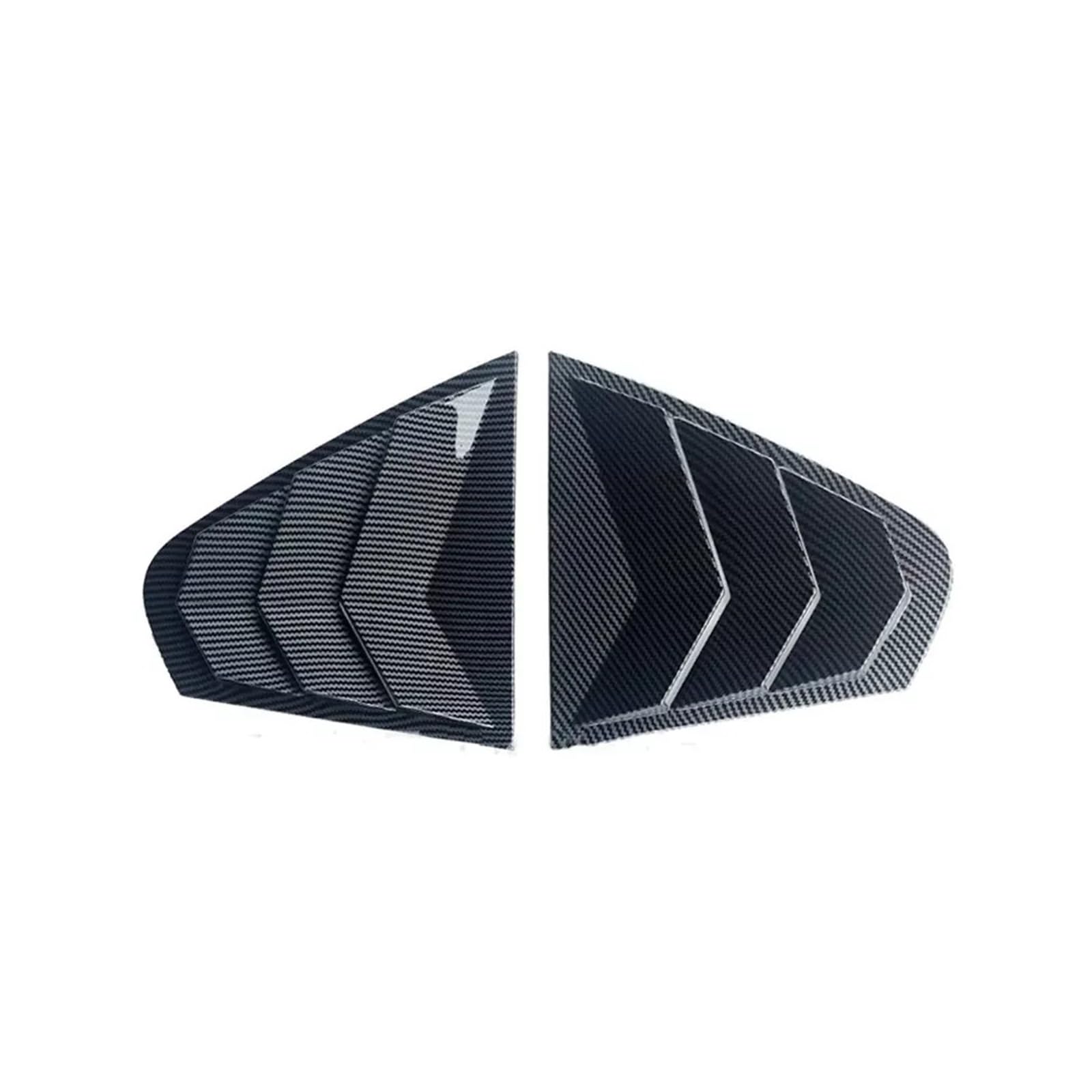 zyppk Aufkleber for die Blendenabdeckung, passend for Volkswagen, passend for Jetta MK6 2012–2018, Zubehör for die Seitenlüftungsschaufel for die Heckklappe Heckscheibenrollo-Zierleiste(Carbon) von zyppk