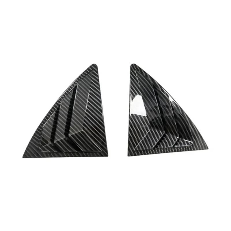 zyppk Aufkleber for die Heckklappenabdeckung des Autos, passend for Toyota, Corolla 2007–2013, Lüftungsschlitz-Lamellenfenster Heckscheibenrollo-Zierleiste(Carbon) von zyppk