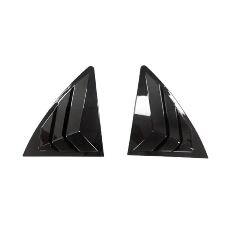 zyppk Aufkleber for die Heckklappenabdeckung des Autos, passend for Toyota, Corolla 2007–2013, Lüftungsschlitz-Lamellenfenster Heckscheibenrollo-Zierleiste(Gloss Black) von zyppk