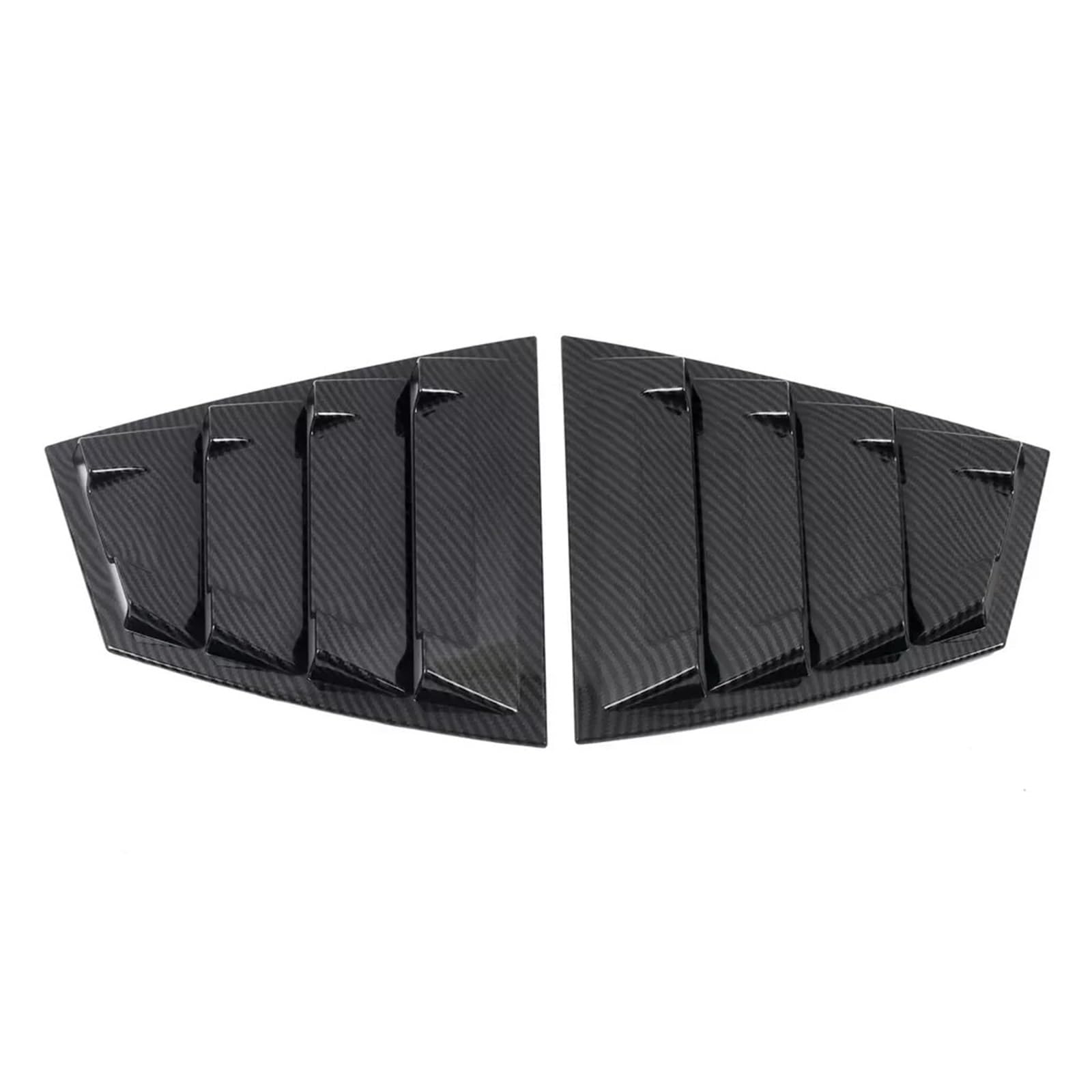 zyppk Aufkleber for die Seitenjalousieabdeckung der Heckklappe, passend for Subaru, WRX STi 2015–2021, Lüftungshutze, ABS-Zubehör Heckscheibenrollo-Zierleiste(Carbon) von zyppk