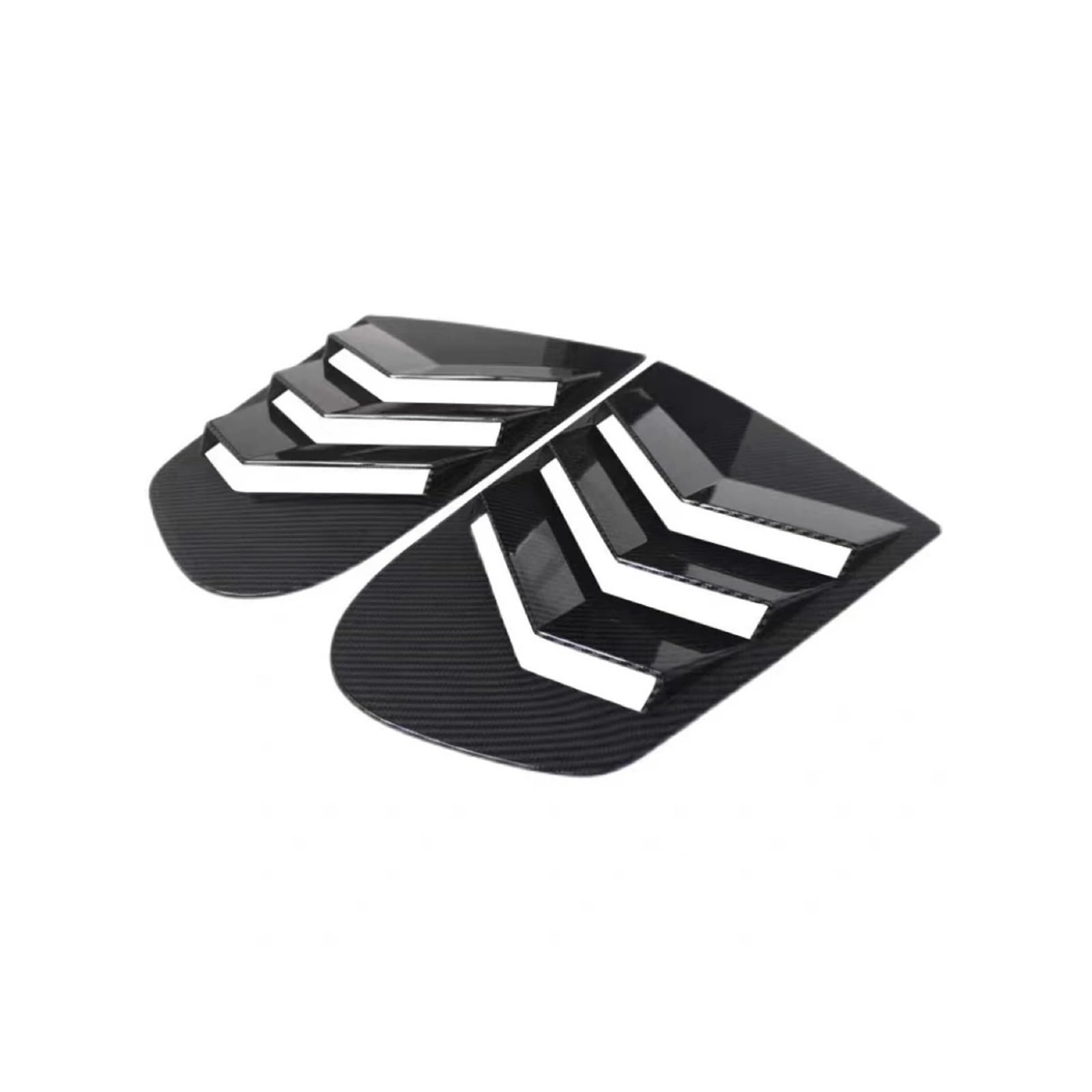 zyppk Aufkleber for die Verkleidung der hinteren Seitenklappe, passend for Volkswagen, passend for VW, passend for Scirocco 2009–2018 Heckscheibenrollo-Zierleiste(Carbon) von zyppk