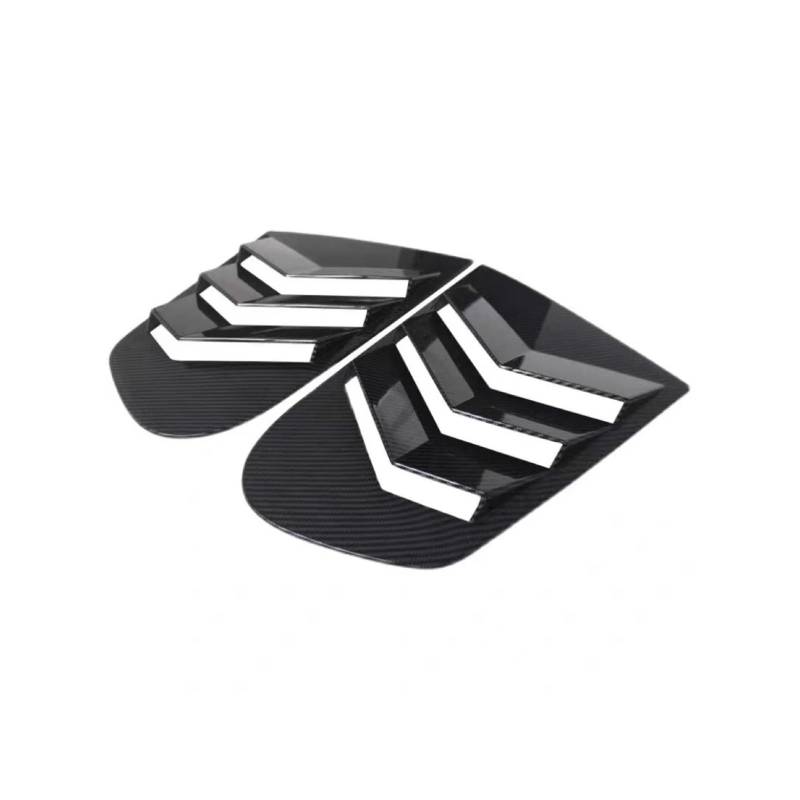 zyppk Aufkleber for die Verkleidung der hinteren Seitenklappe, passend for Volkswagen, passend for VW, passend for Scirocco 2009–2018 Heckscheibenrollo-Zierleiste(Carbon) von zyppk