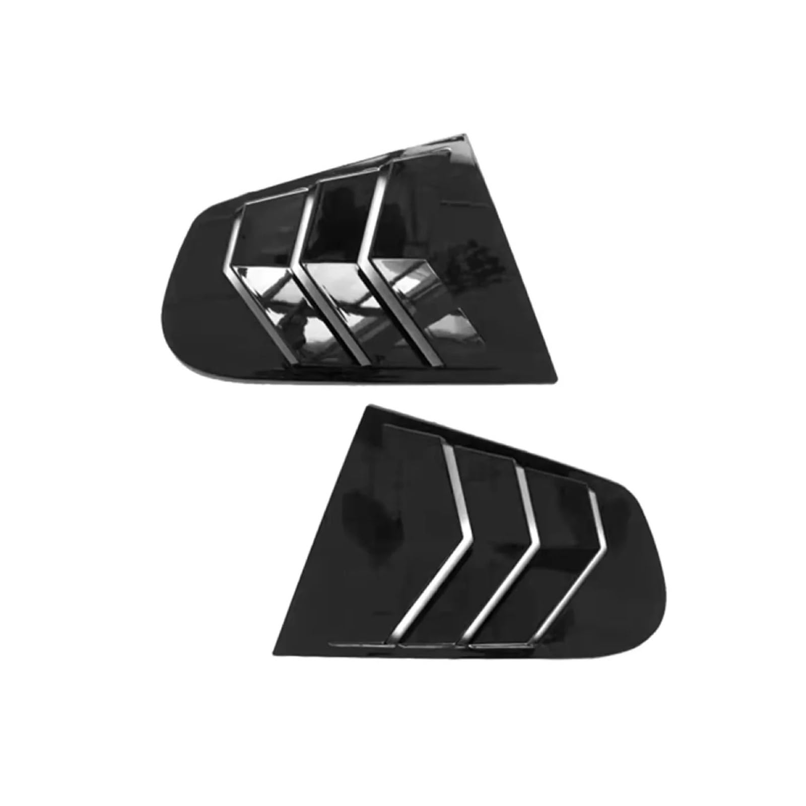 zyppk Aufkleber for die Verkleidung der hinteren Seitenklappe, passend for Volkswagen, passend for VW, passend for Scirocco 2009–2018 Heckscheibenrollo-Zierleiste(Gloss Black) von zyppk