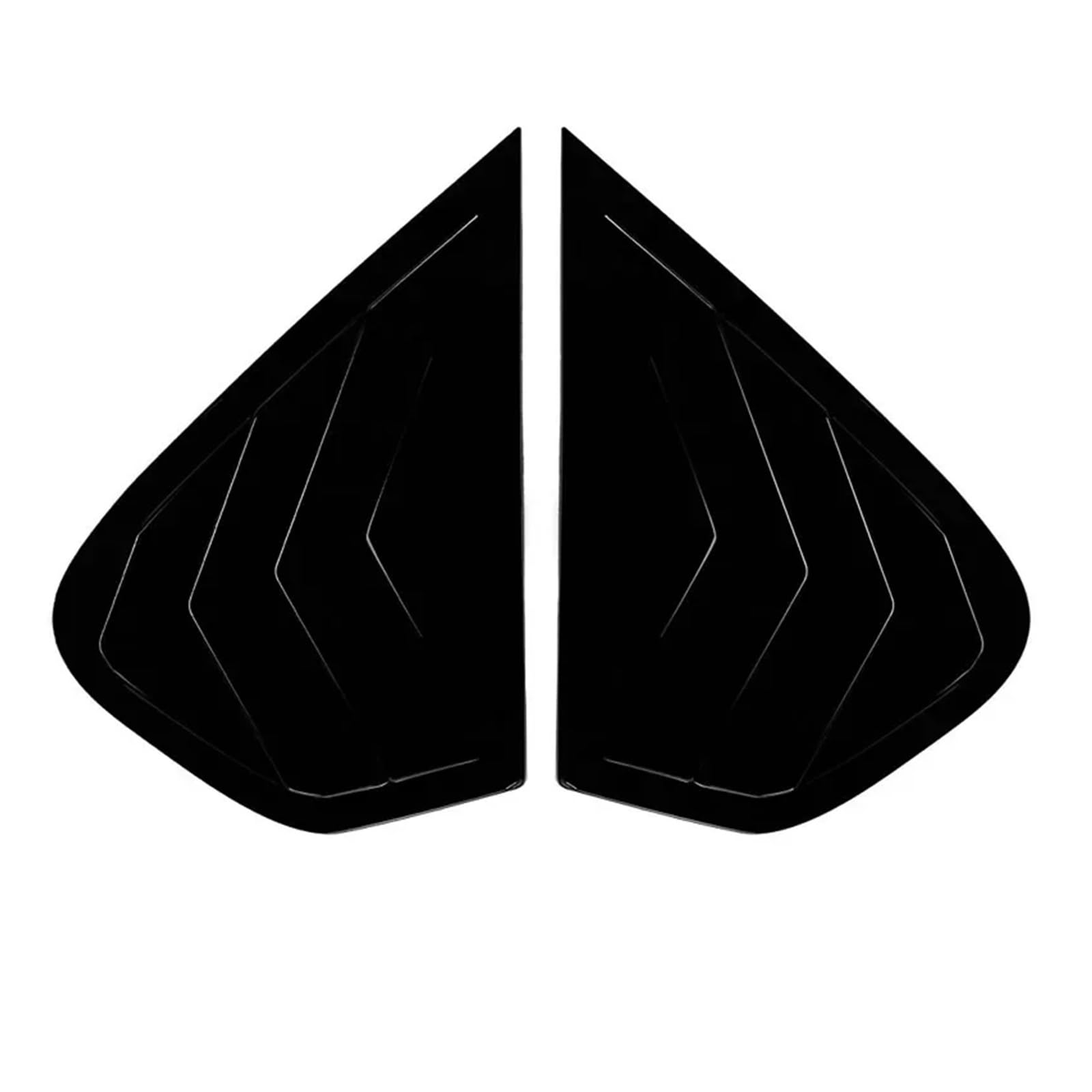 zyppk Auto-Heckfenster-Fensterladen-Abdeckungsverkleidung, passend for BMW, Heckscheibenrollo-Zierleiste(Gloss Black) von zyppk
