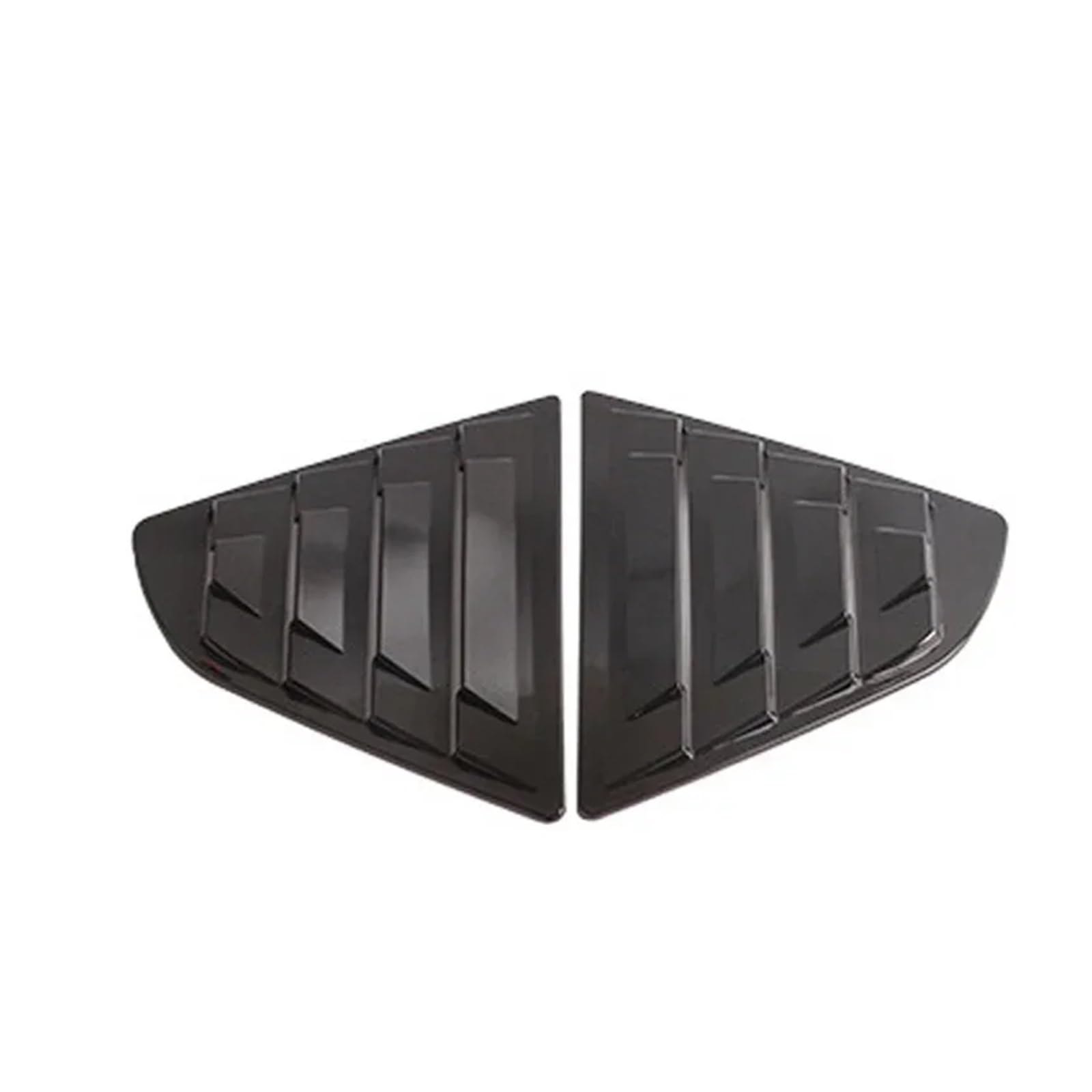 zyppk Auto-Heckfenster-Fensterladen-Abdeckungsverkleidung, passend for Toyota, Camry Auto-Zubehör 2018–2021, Fenster-Lamellen-Seitenlüftung Heckscheibenrollo-Zierleiste(Gloss Black) von zyppk