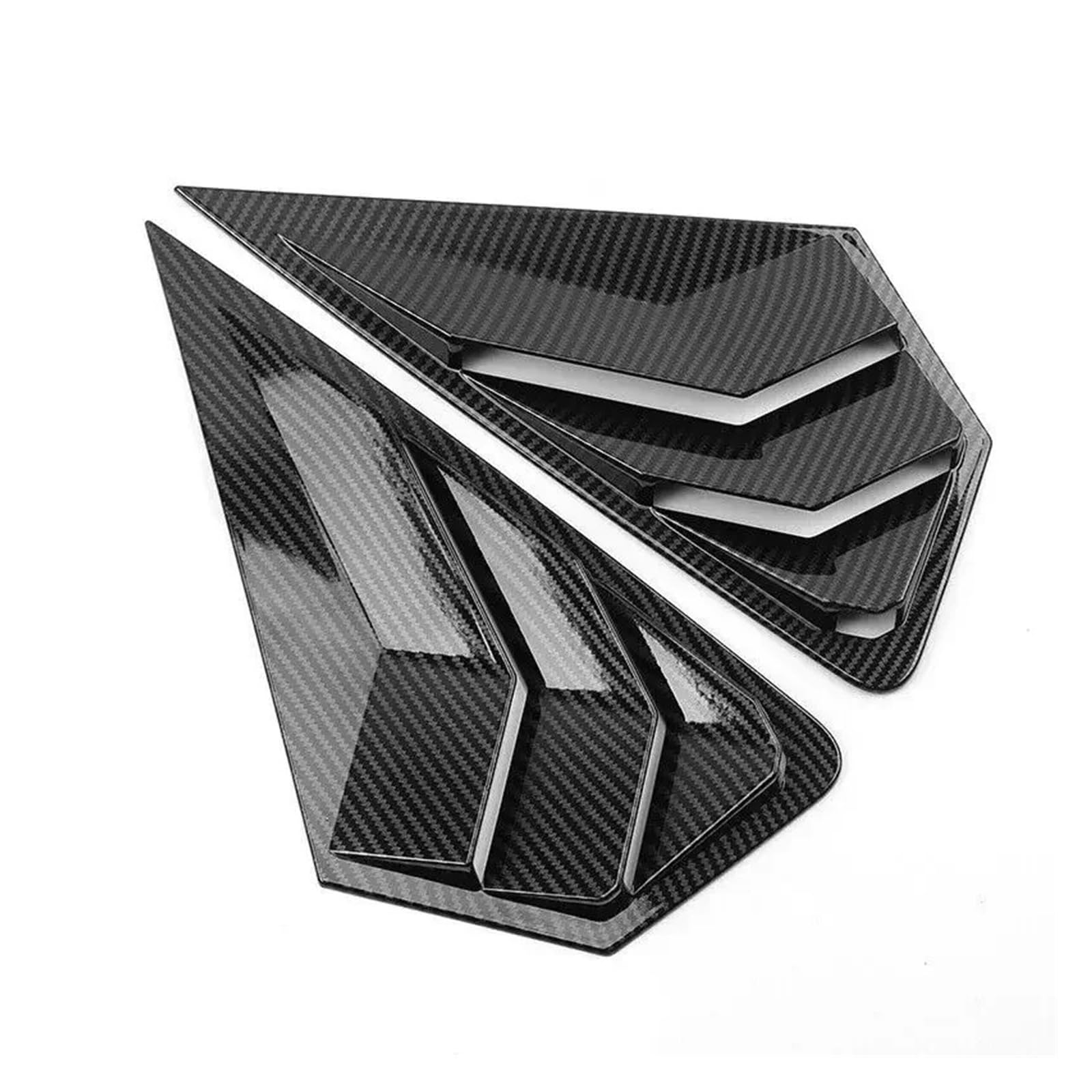 zyppk Auto-Heckklappenabdeckung, passend for Ford, Mondeo Fusion 2022 2023, Aufkleber, Entlüftungsschaufel, Jalousie Heckscheibenrollo-Zierleiste(Carbon) von zyppk
