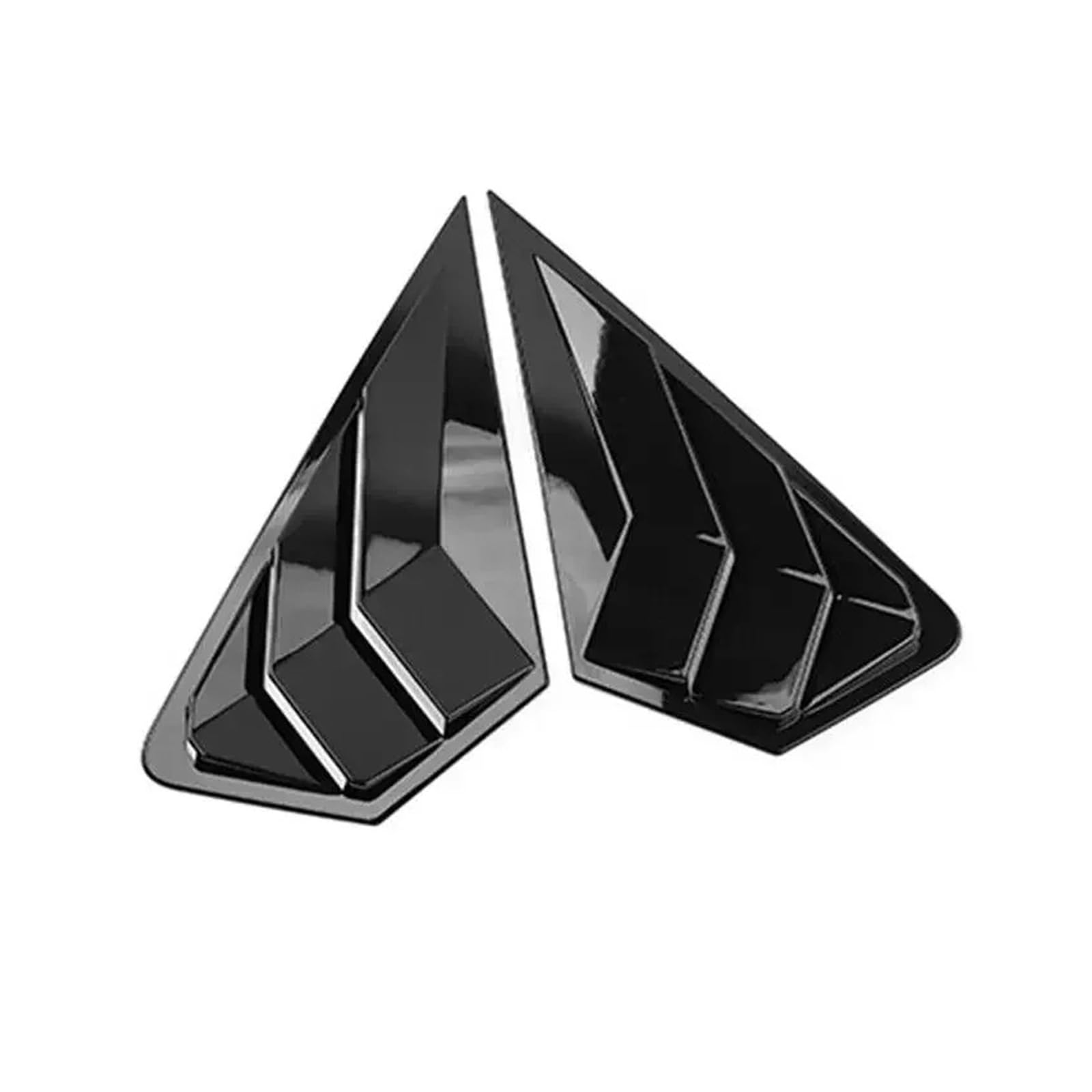zyppk Auto-Heckklappenabdeckung, passend for Ford, Mondeo Fusion 2022 2023, Aufkleber, Entlüftungsschaufel, Jalousie Heckscheibenrollo-Zierleiste(Gloss Black) von zyppk