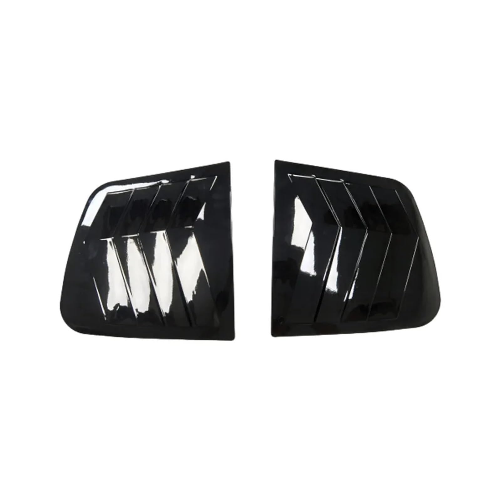 zyppk Auto-Hecklamellen-Seitenfenster-Abdeckung, passend for KIA, Sportage KX5 2016–2019, Aufkleber, Lüftungsschaufel, ABS-Zubehör Heckscheibenrollo-Zierleiste(Gloss Black) von zyppk
