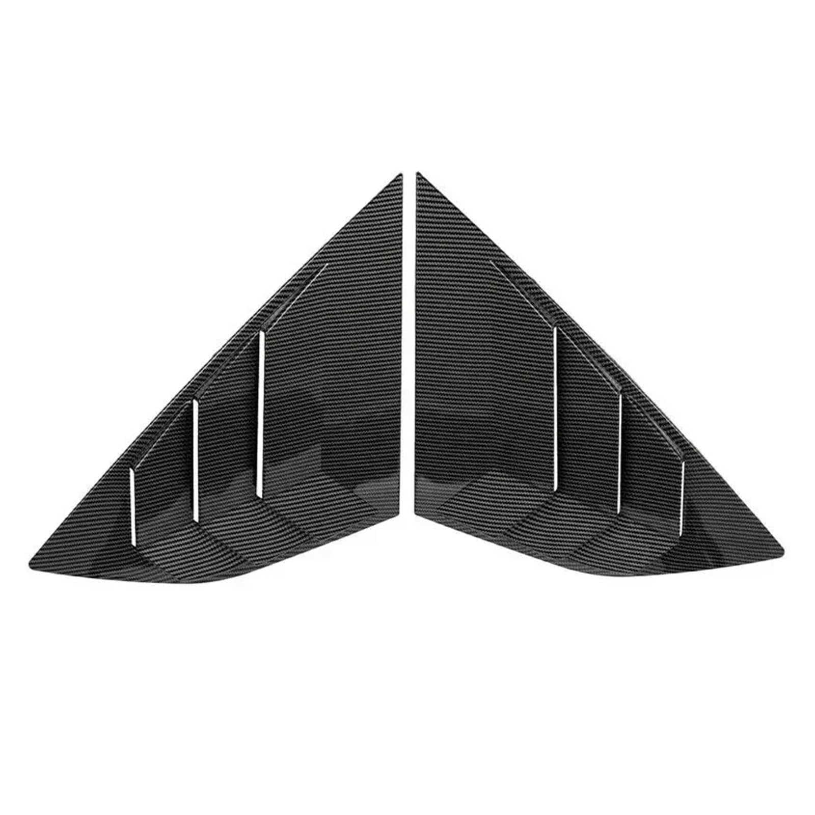 zyppk Auto-Hinterseiten-Verschlussabdeckung, passend for Ford, Focus Schrägheck 2012–2018, Zieraufkleber, Entlüftungsschaufel Heckscheibenrollo-Zierleiste(Carbon) von zyppk