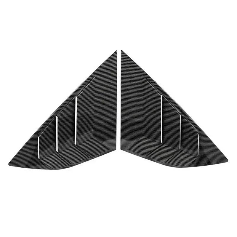 zyppk Auto-Hinterseiten-Verschlussabdeckung, passend for Ford, Focus Schrägheck 2012–2018, Zieraufkleber, Entlüftungsschaufel Heckscheibenrollo-Zierleiste(Carbon) von zyppk