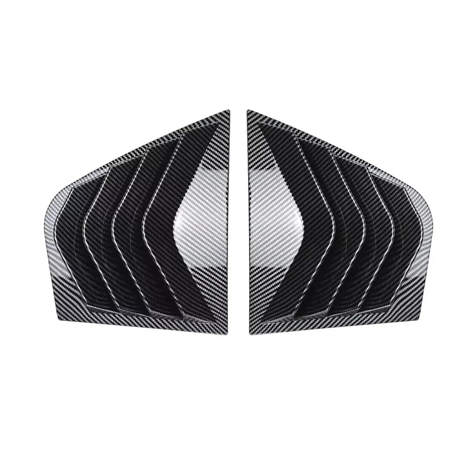 zyppk Auto-Hinterseiten-Verschlussabdeckung, passend for KIA, Stinger 2018–2023, Zieraufkleber, Lüftungsschlitzfenster Heckscheibenrollo-Zierleiste(Carbon) von zyppk