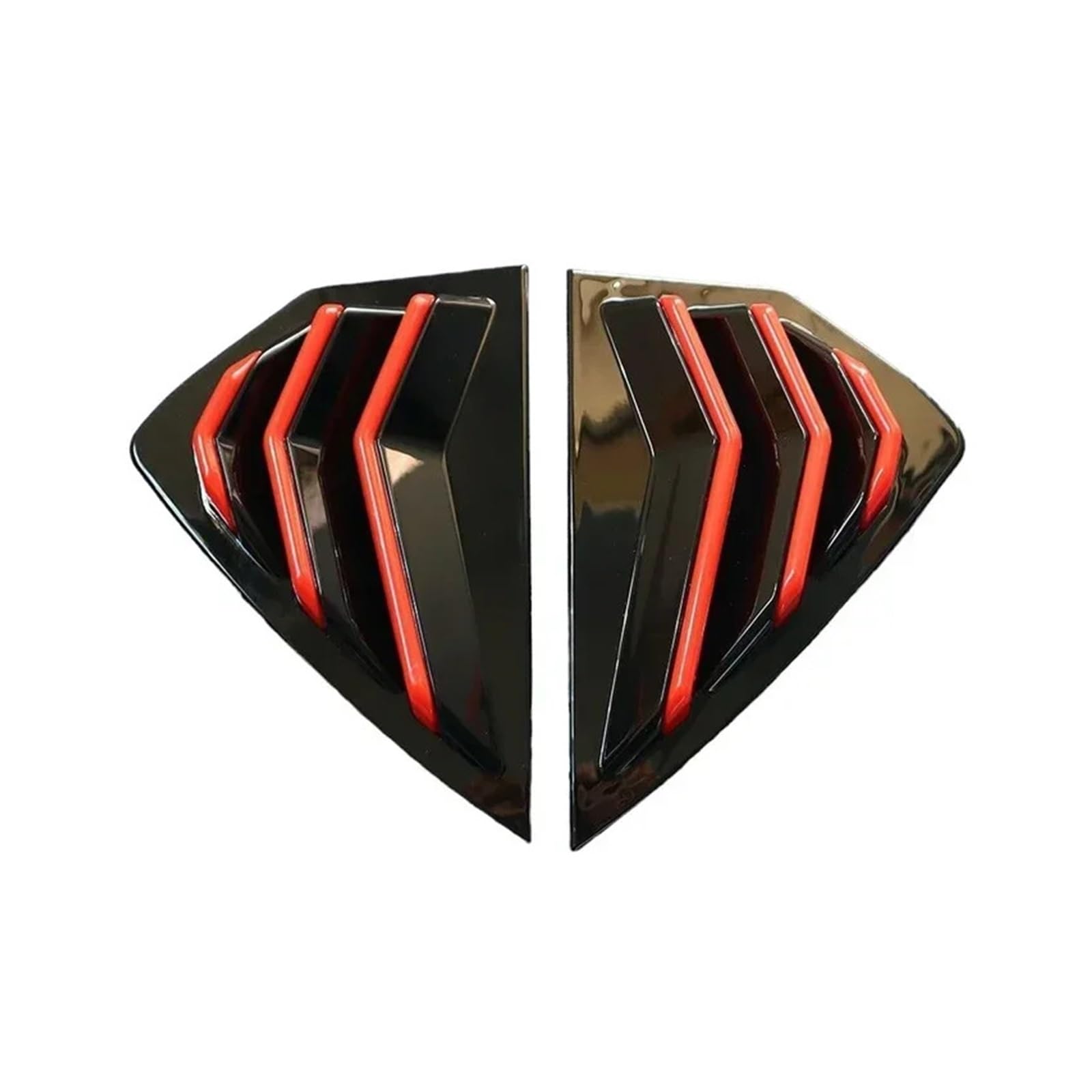 zyppk Auto-Hinterseiten-Verschlussabdeckung, passend for Mazda, 3 Axela Schrägheck 2019–2022, Zieraufkleber, Entlüftungsschaufel Heckscheibenrollo-Zierleiste(Gloss Black) von zyppk