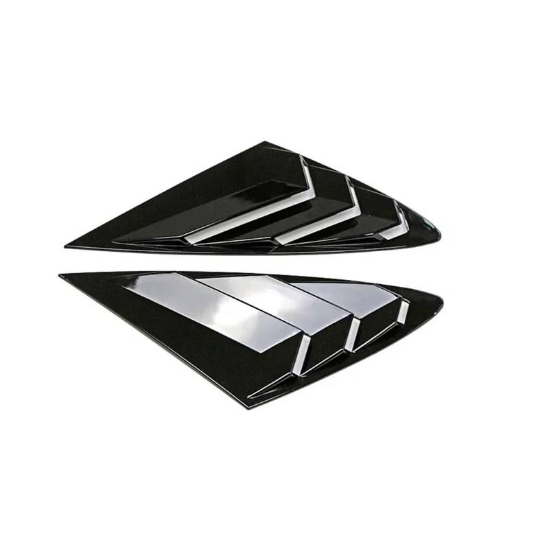 zyppk Auto-Hinterseiten-Verschlussverkleidung, passend for Hyundai, Sonata 2020–2022, Aufkleber-Lamellenfenster Heckscheibenrollo-Zierleiste(Gloss Black) von zyppk