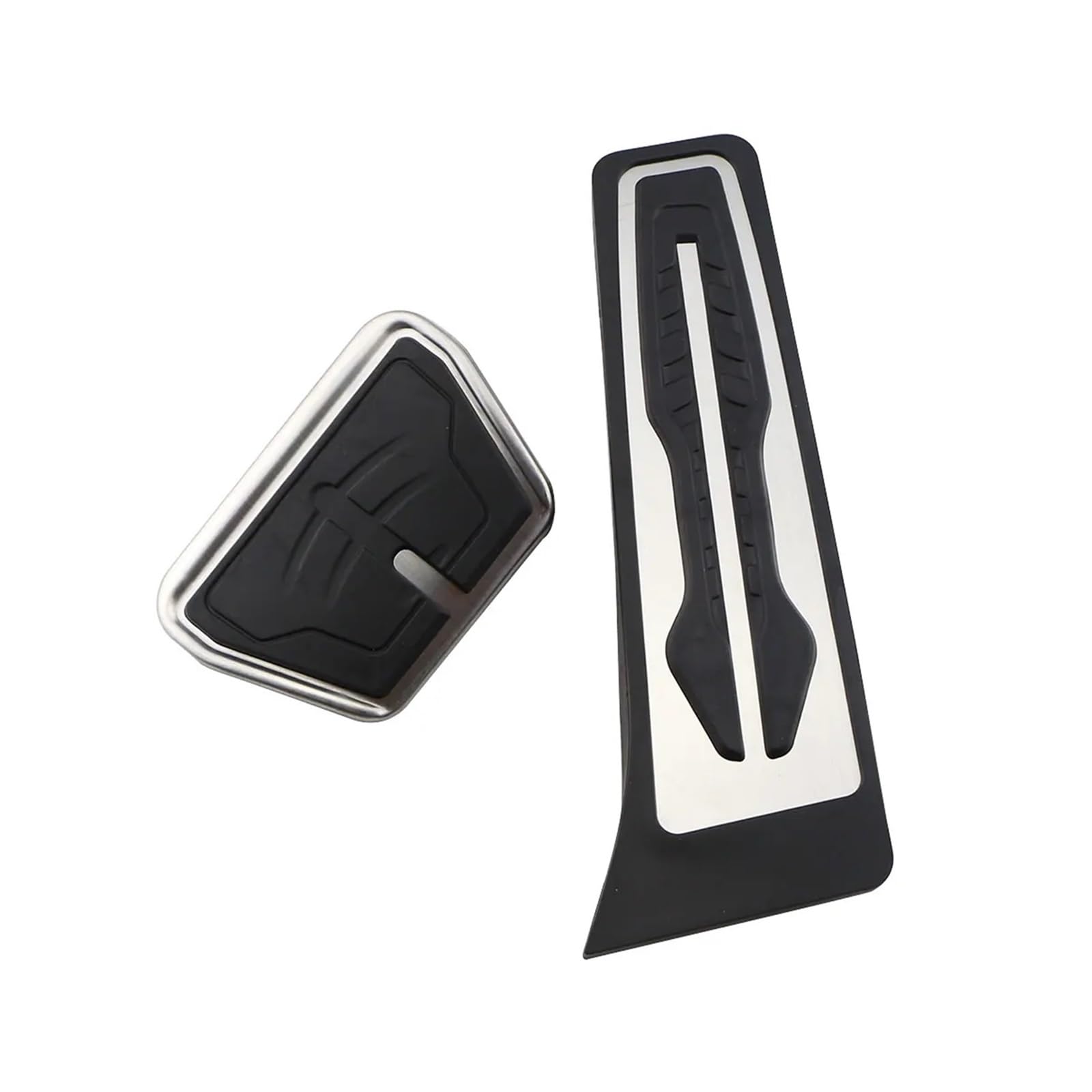 zyppk Auto-Pedalabdeckung, passend for 5er-Serie, F10 F11 523i 528i 530i 535i 550i 2011–2017, LHD-Bremsfußstützen-Pedalpolster-Zubehör Autopedalschutz(2Pcs AT) von zyppk