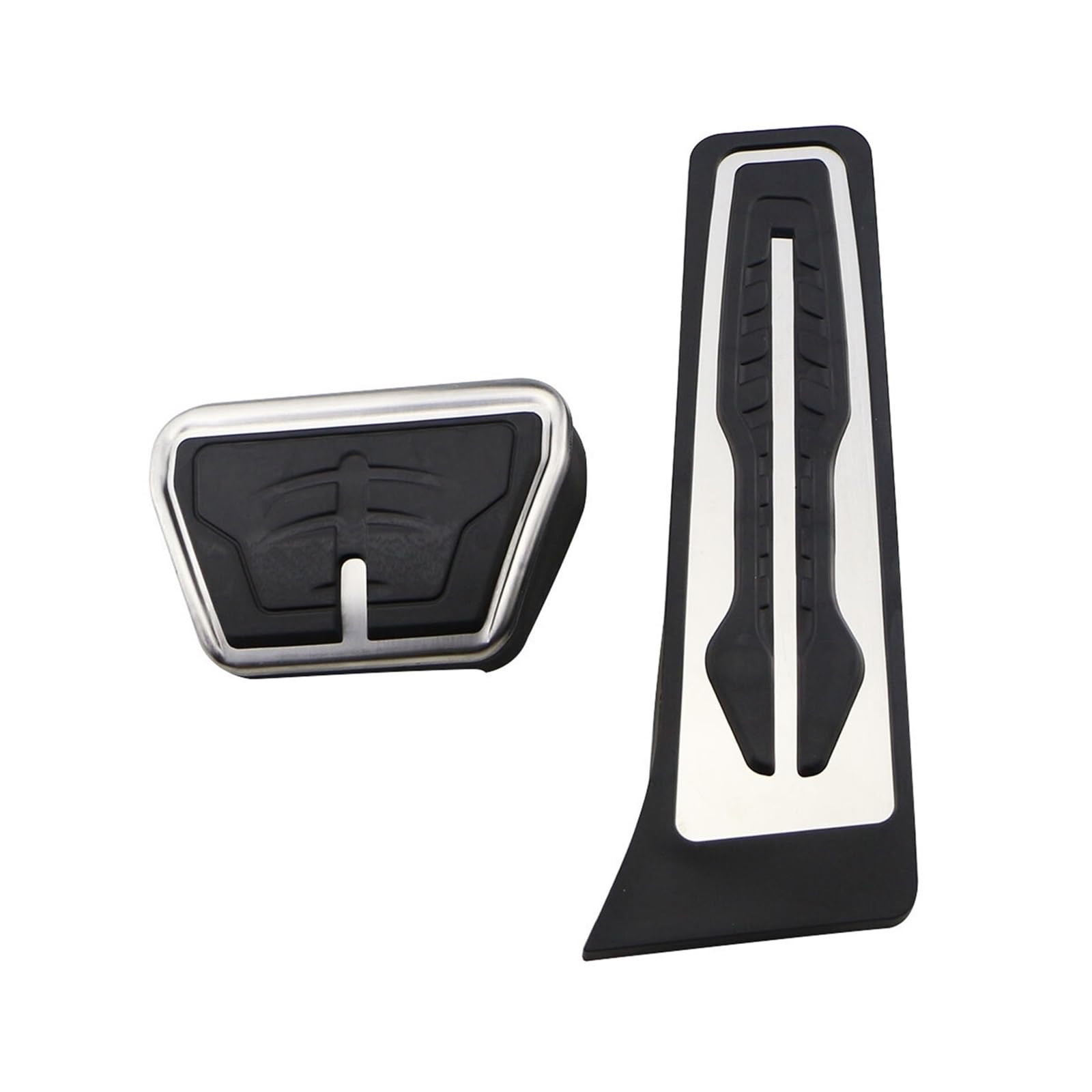 zyppk Auto-Pedalabdeckung, passend for 7er-Serie, 740i 750i 750Li G11 G12 LHD-Abdeckung, Kraftstoffbremspedal, rutschfeste Fußstütze, Pedalpolster-Zubehör Autopedalschutz(2Pcs AT) von zyppk