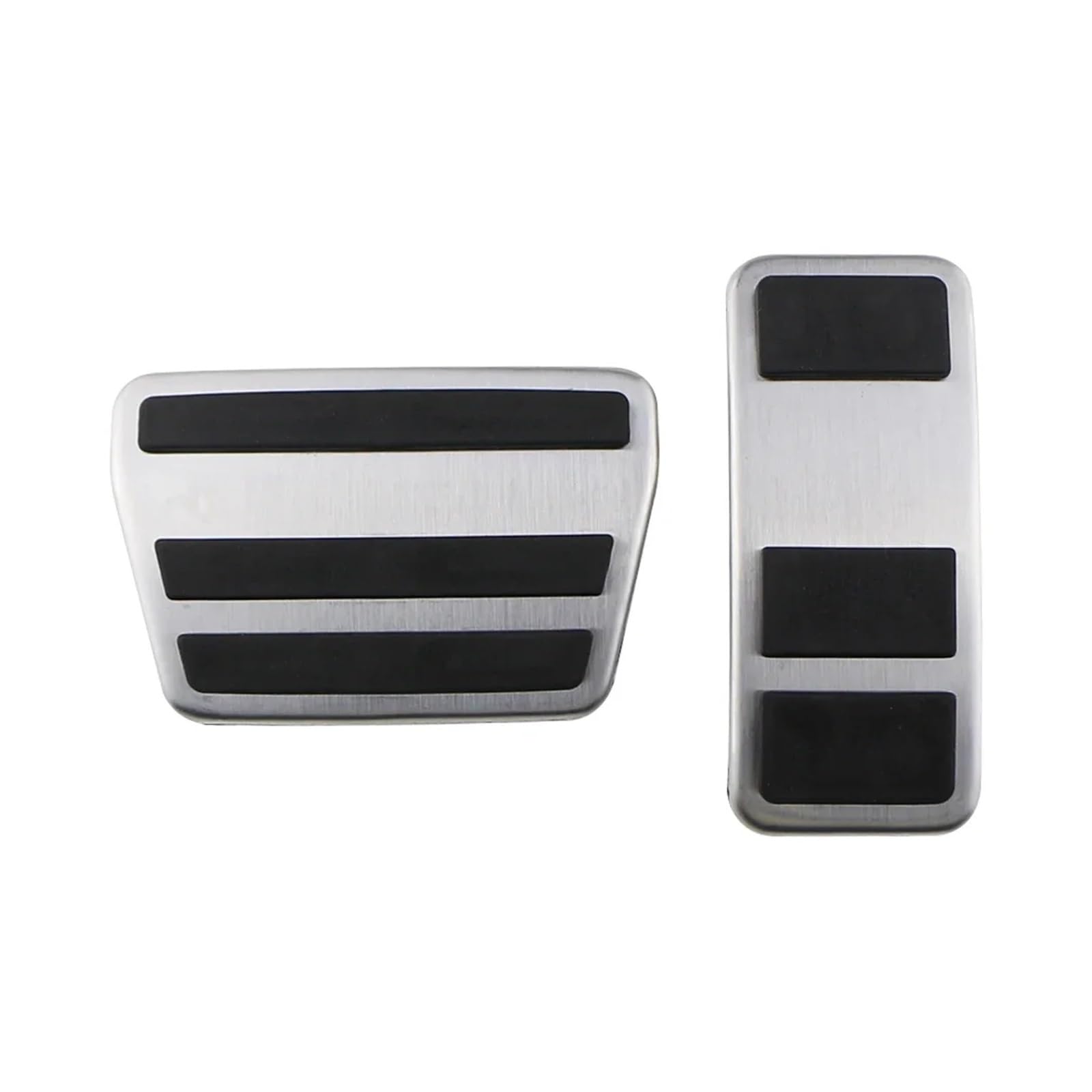 zyppk Auto-Pedalabdeckung, passend for Ford, Ecosport 2012–2023, Fiesta MK8 2013–2023, 2019–2023, Bremspedalpolster-Zubehör, Edelstahl Autopedalschutz(AT) von zyppk