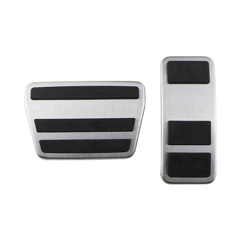 zyppk Auto-Pedalabdeckung, passend for Ford, Ecosport 2012–2023, Fiesta MK8 2013–2023, 2019–2023, Bremspedalpolster-Zubehör, Edelstahl Autopedalschutz(AT) von zyppk